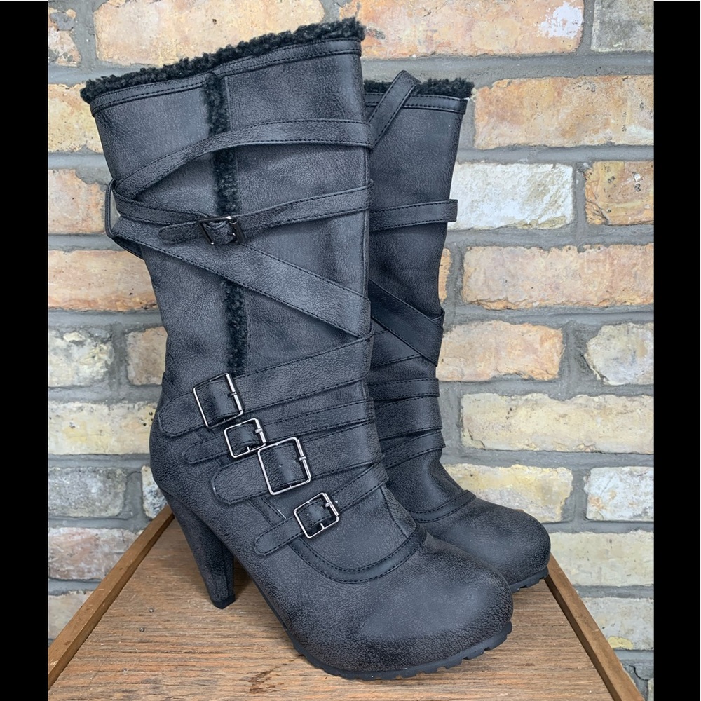 COPY - Shoedazzle ‘Shalene’ Distressed Heeled Boots